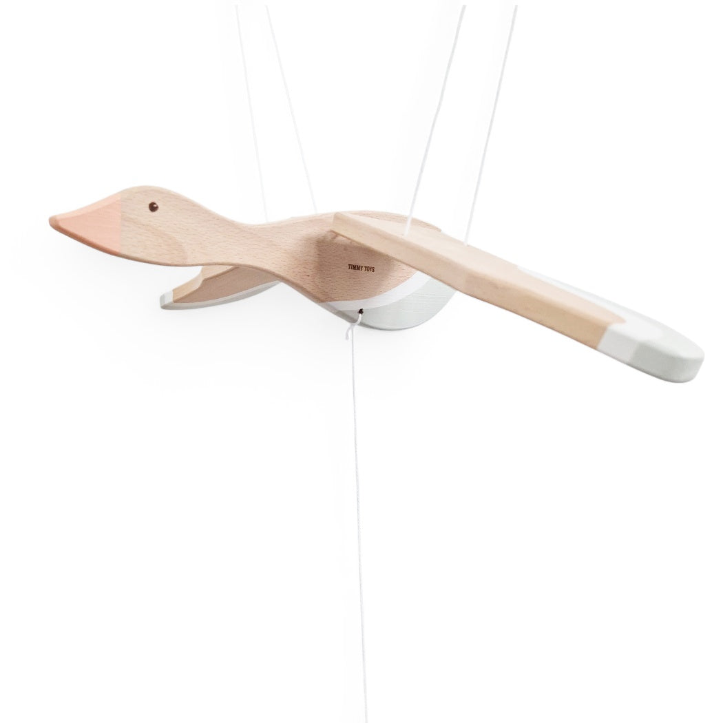 Wooden Flying Goose Baby Mobile