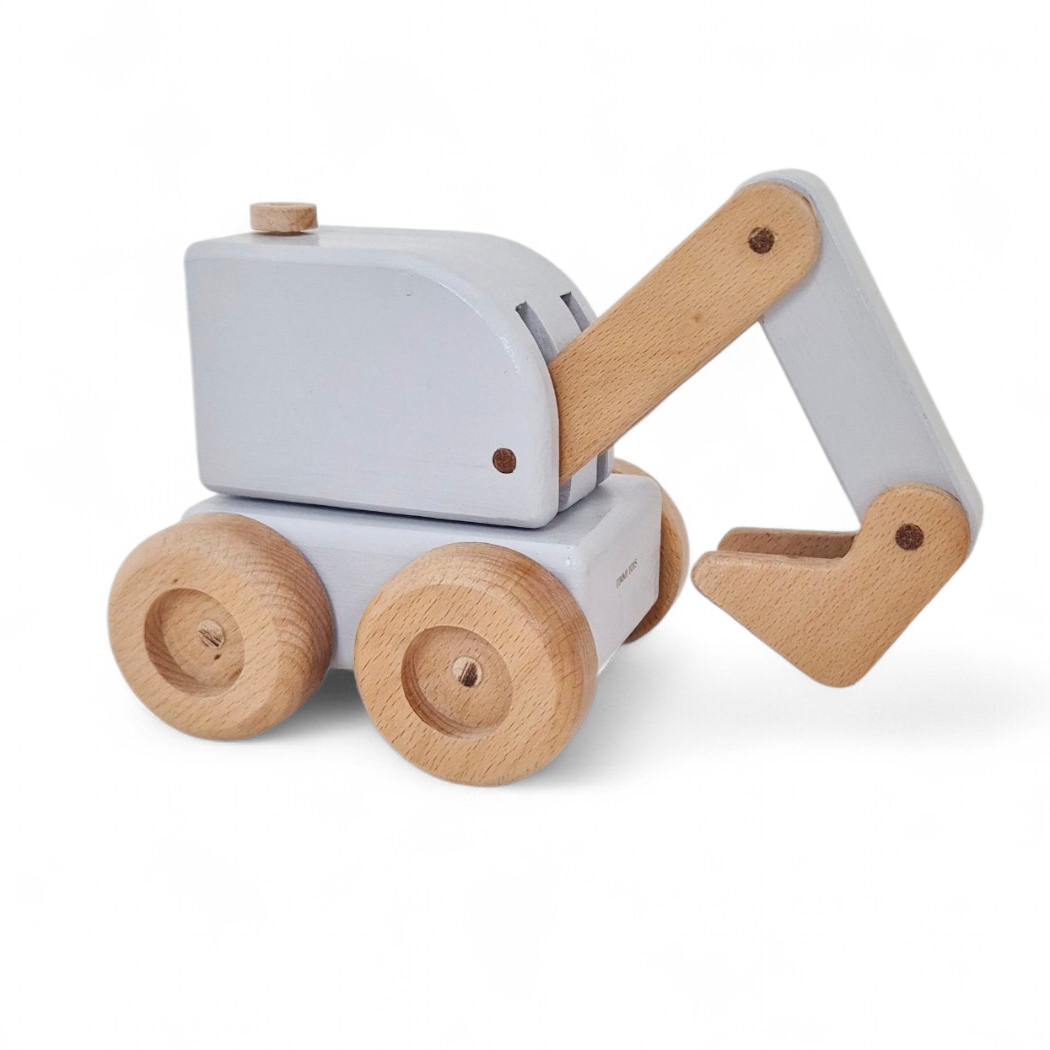 Little Digger – Handmade Wooden Excavator Toy