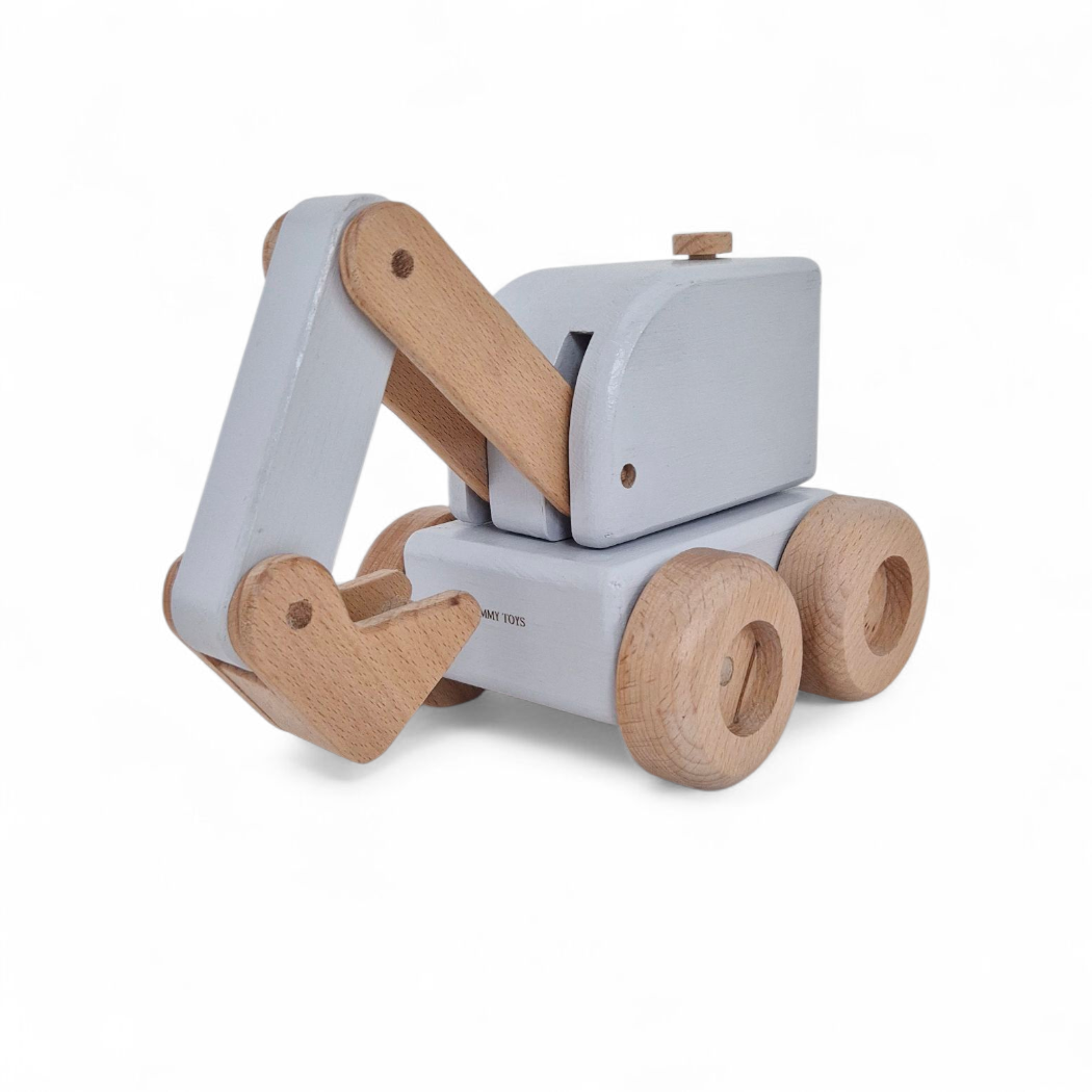 Little Digger – Handmade Wooden Excavator Toy