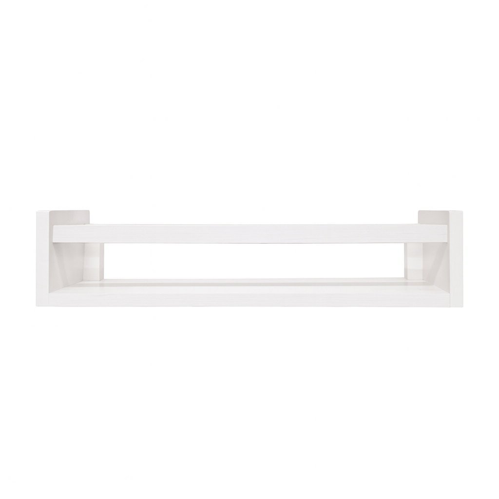 White Baby Nursery Wood Display Shelf