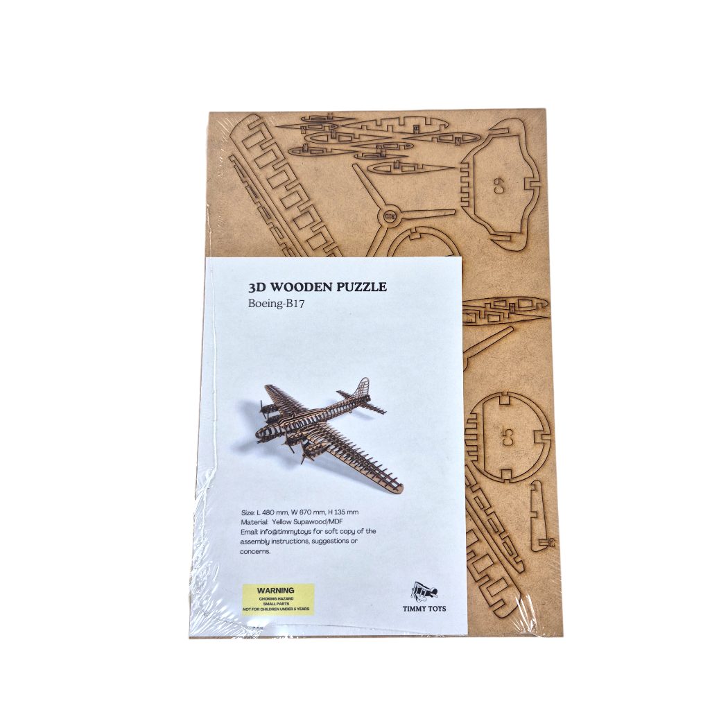 Wooden 3D Puzzle - B17 Boeing Aeroplane