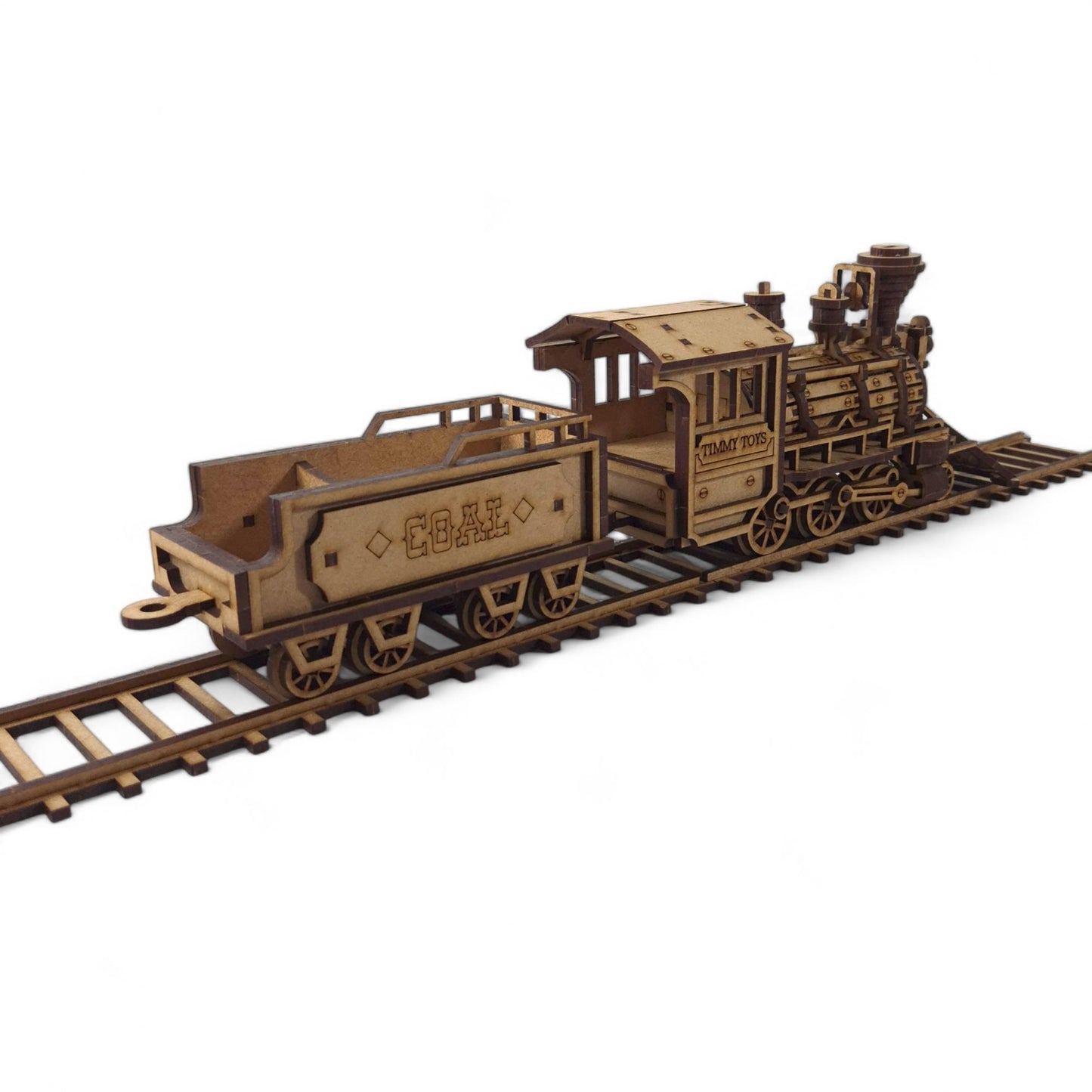Wooden 3D Puzzle - Western Steam Train Locomotive