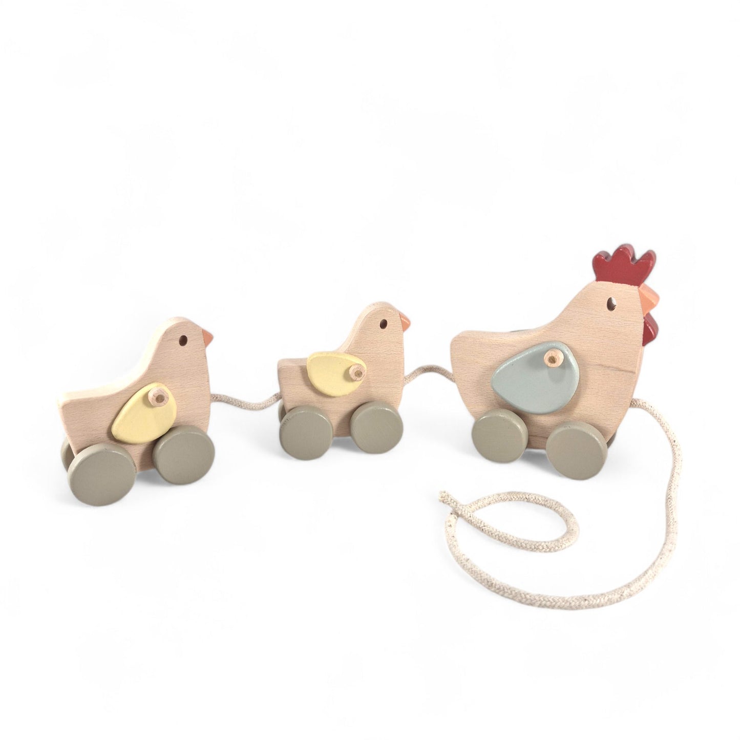 Chicken Family Pull-Along Wooden Toy
