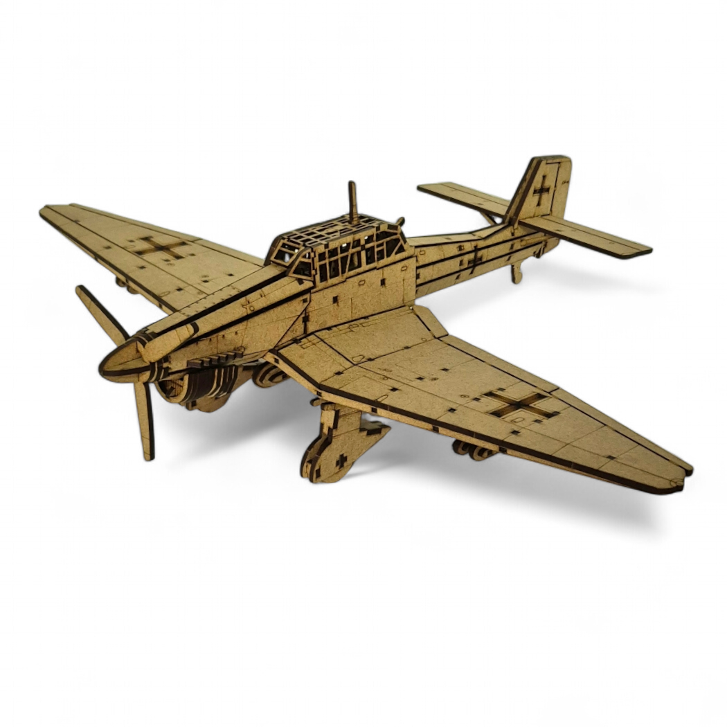 Wooden 3D Puzzle - Junkers Ju 87 Stuka Aircraft