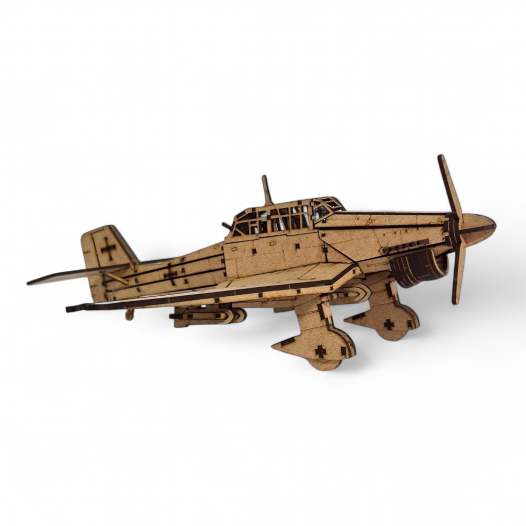 Wooden 3D Puzzle - Junkers Ju 87 Stuka Aircraft