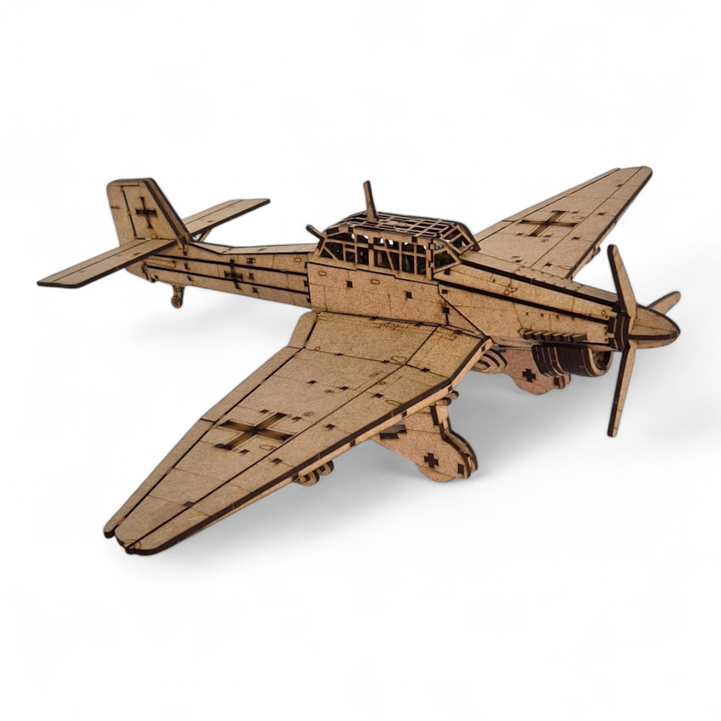 Wooden 3D Puzzle - Junkers Ju 87 Stuka Aircraft