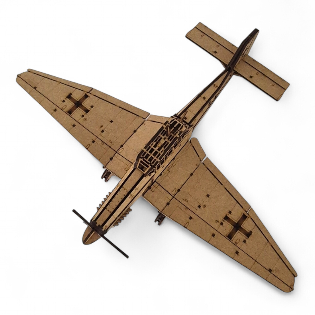 Wooden 3D Puzzle - Junkers Ju 87 Stuka Aircraft