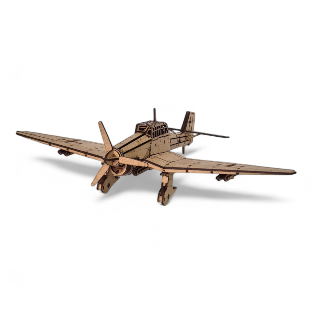 Wooden 3D Puzzle - Junkers Ju 87 Stuka Aircraft