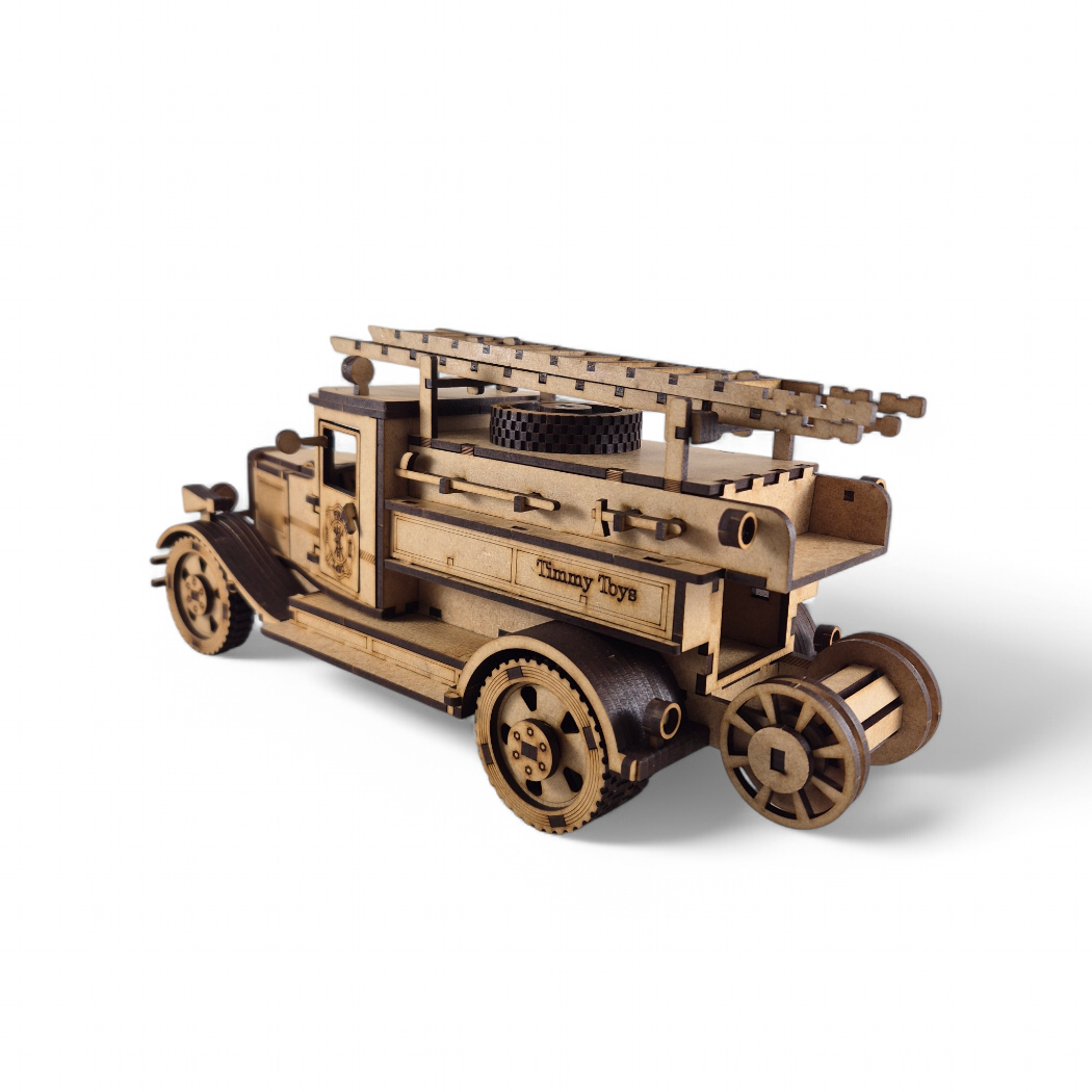 Wooden 3D Puzzle - Vintage Fire Truck