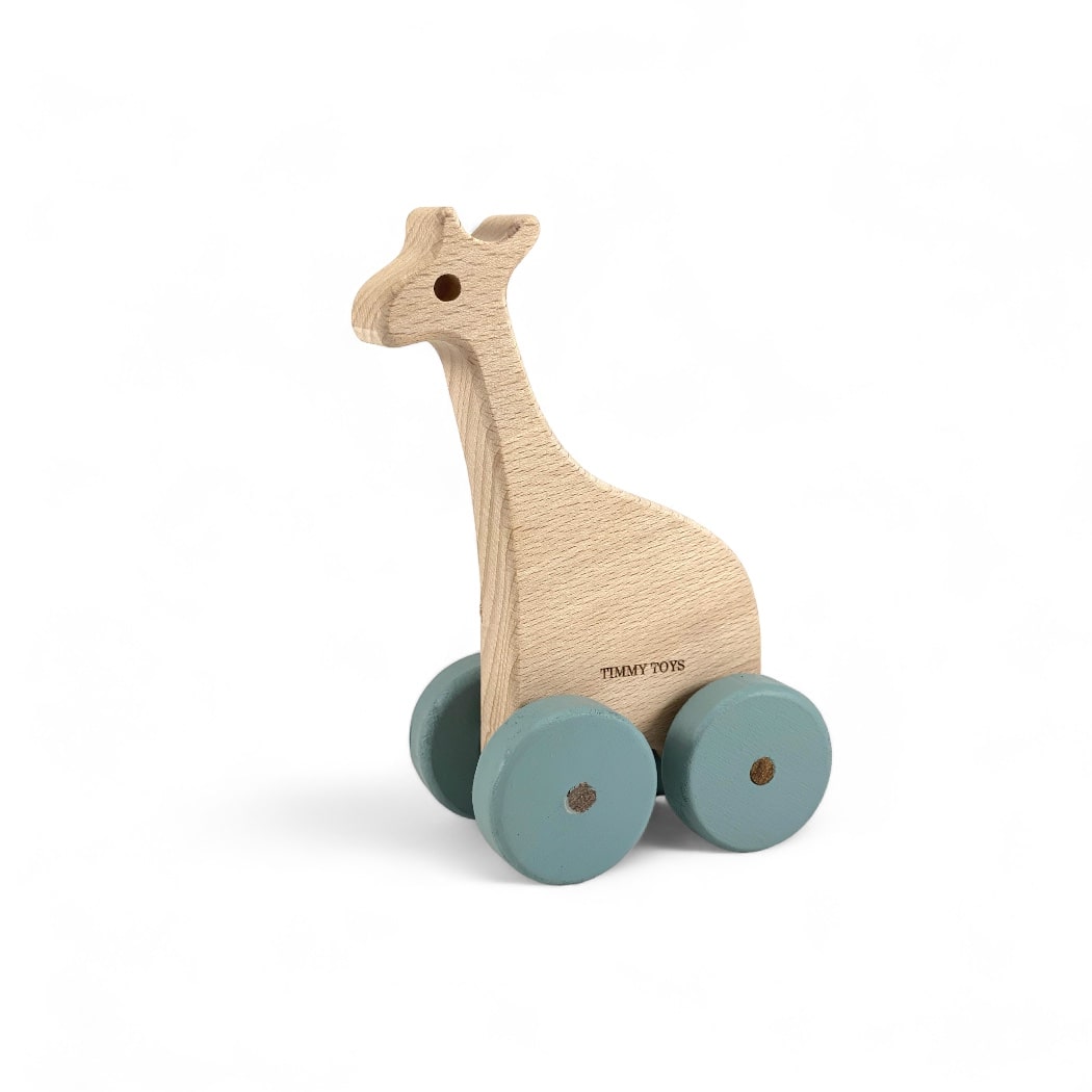 Giraffe Wheely Wooden Toy