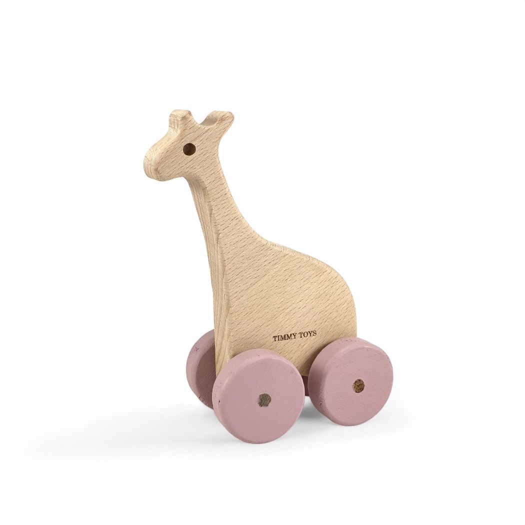 Giraffe Wheely Wooden Toy