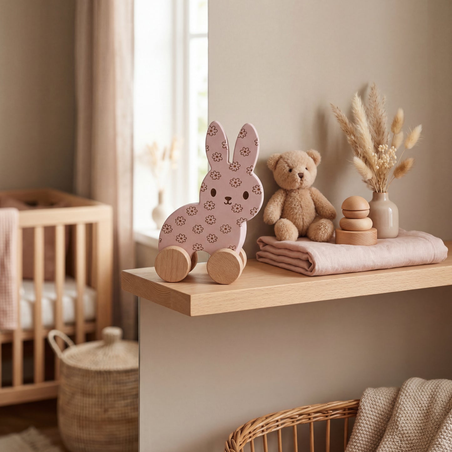 Wooden Bunny Toy - Daisy