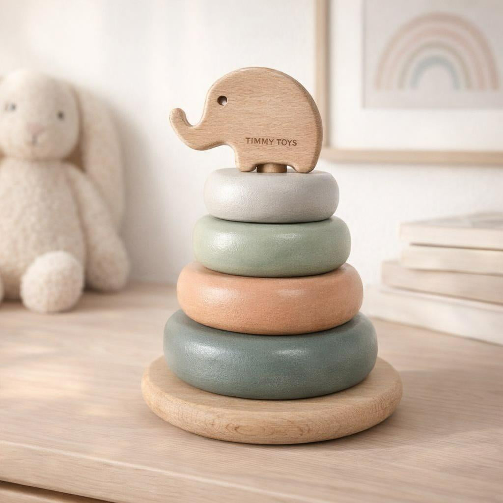 Baby Wood Ring Stacker – Fun & Learning