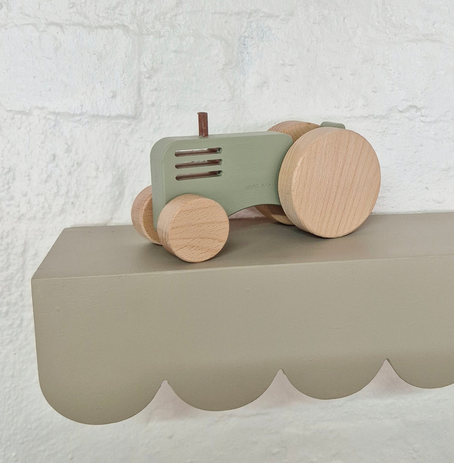 Vintage Farm Tractor Wooden Toy