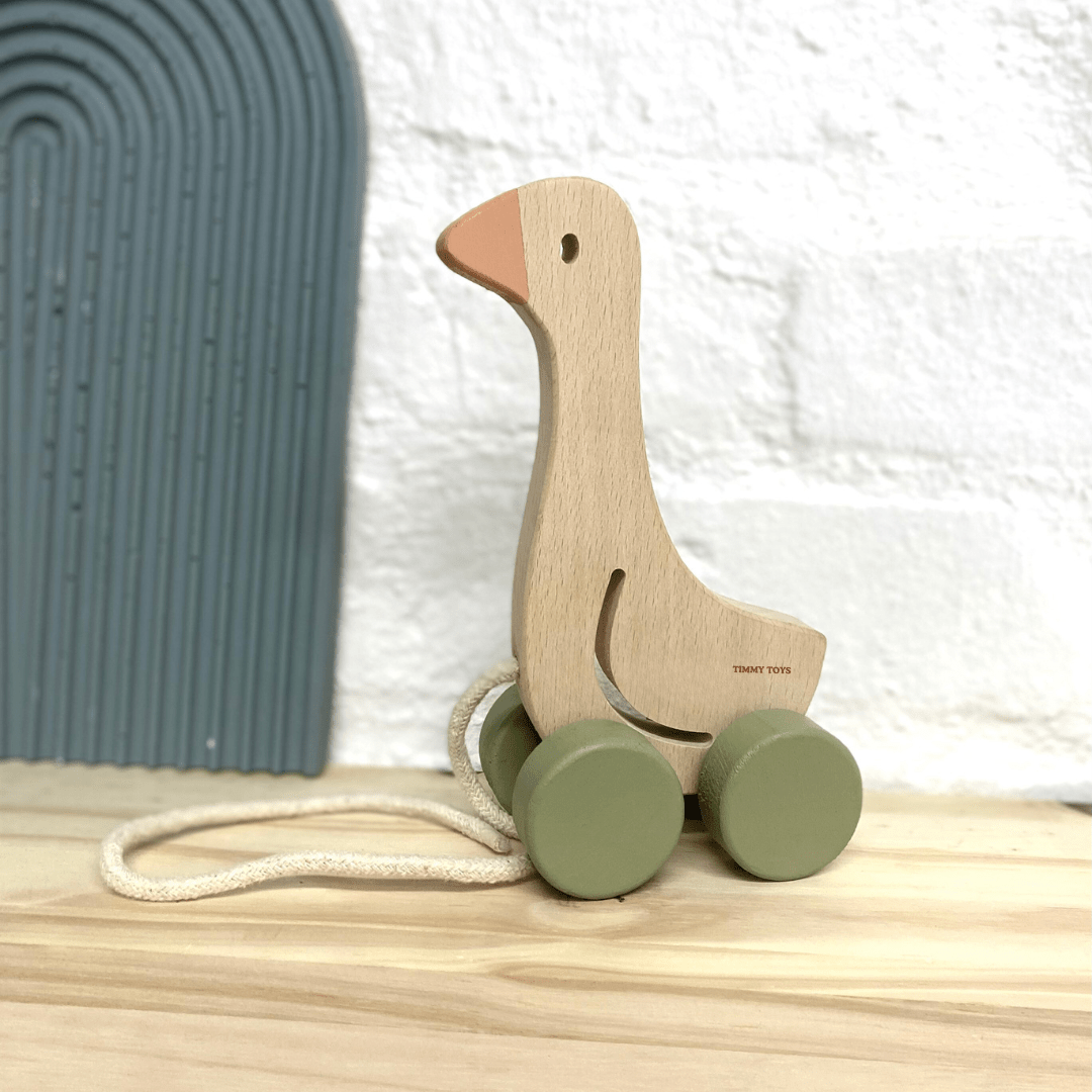 Little Goose Pull-Along Baby Wooden Toy