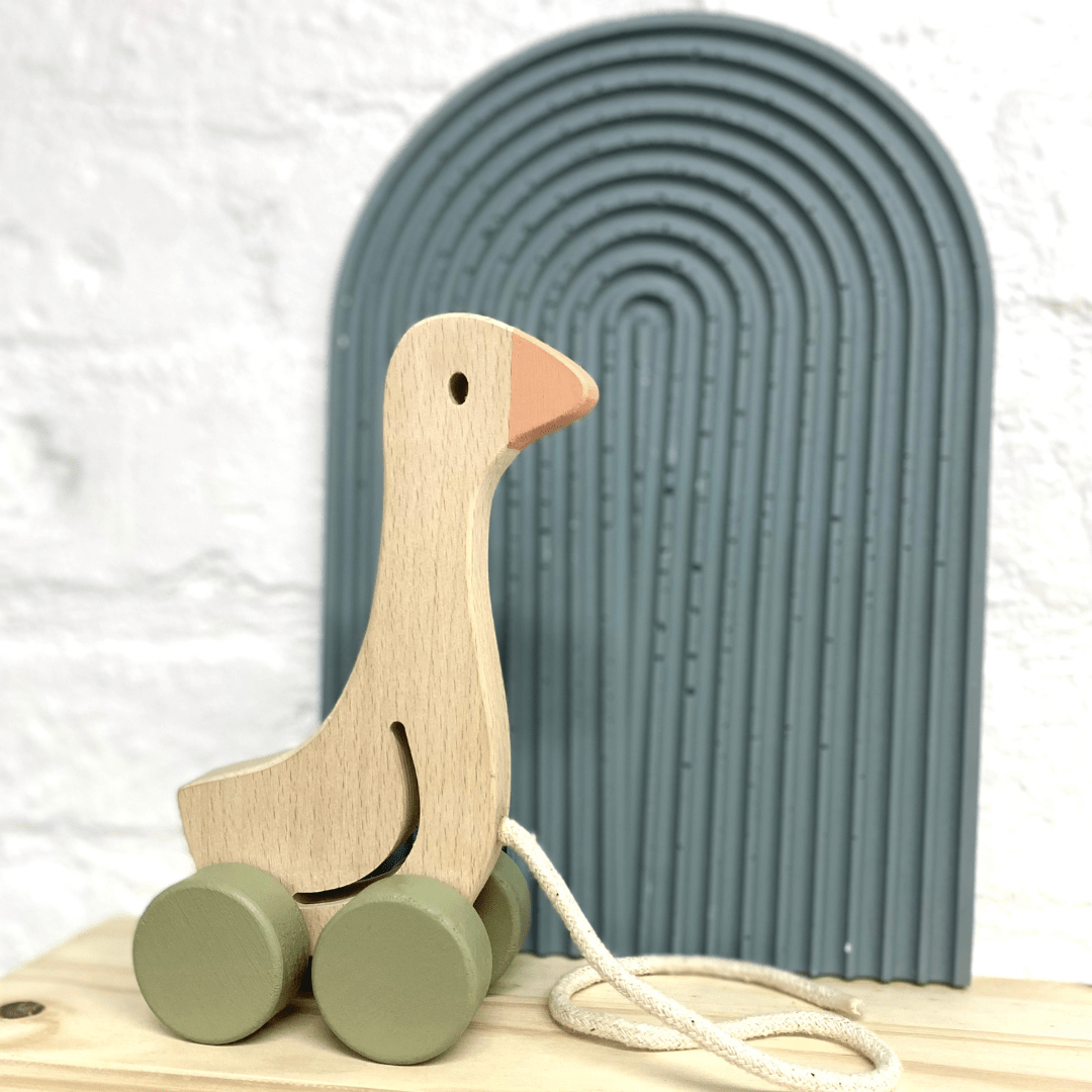 Little Goose Pull-Along Baby Wooden Toy