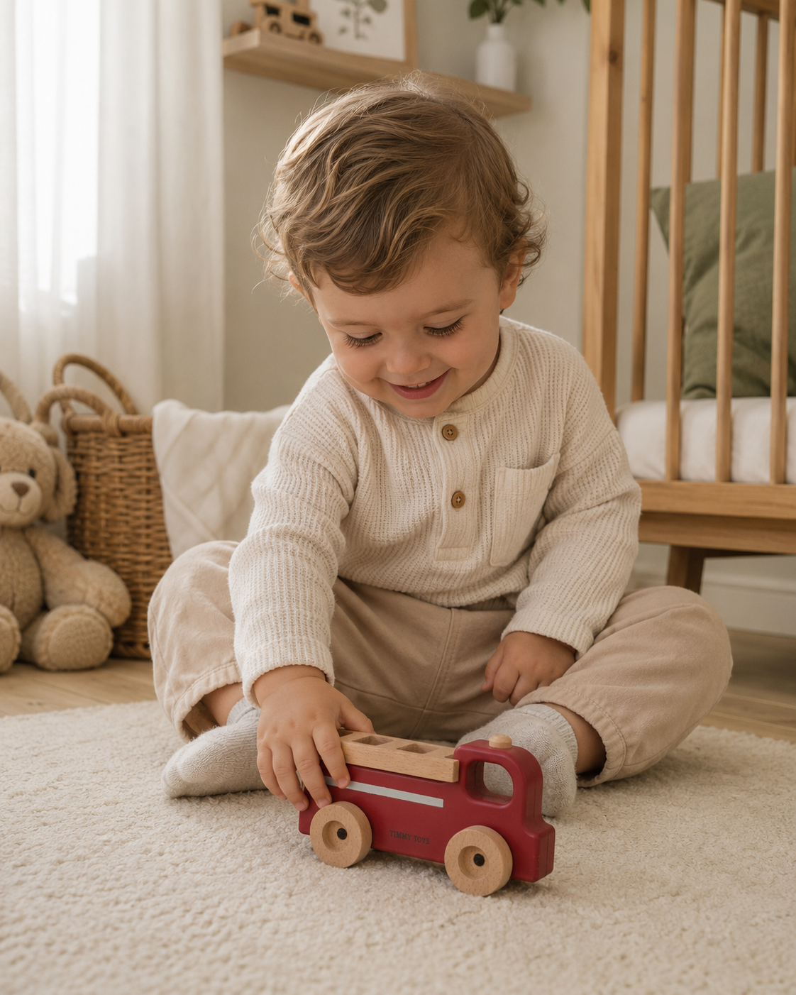 Wooden Fire Truck