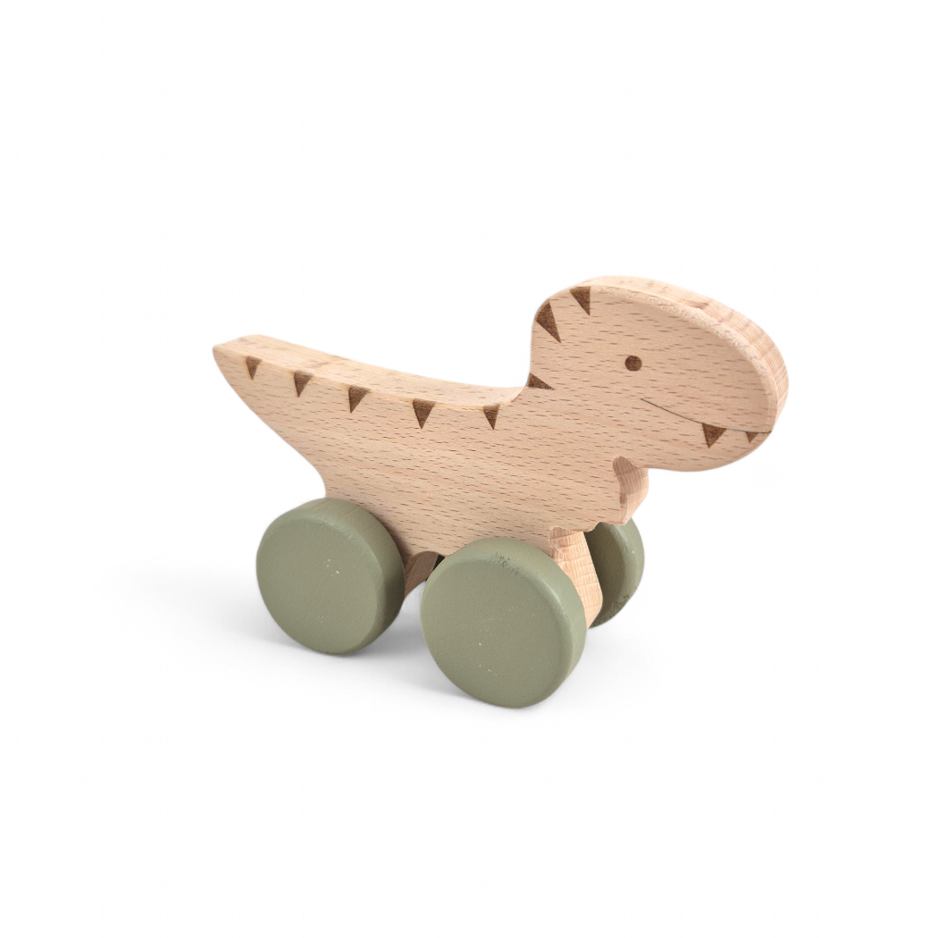 T-Rex Dinosaur Wheely Wooden Toy