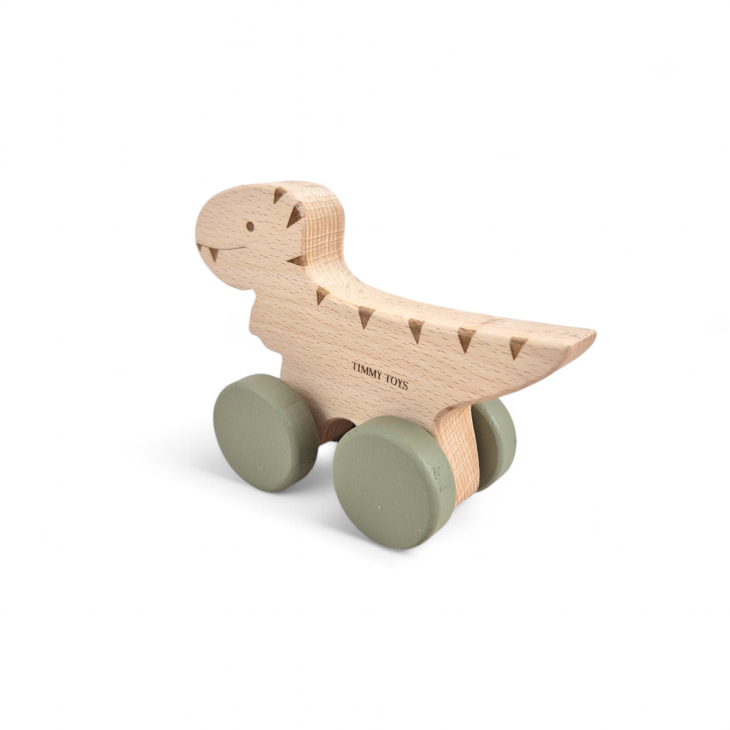 T-Rex Dinosaur Wheely Wooden Toy