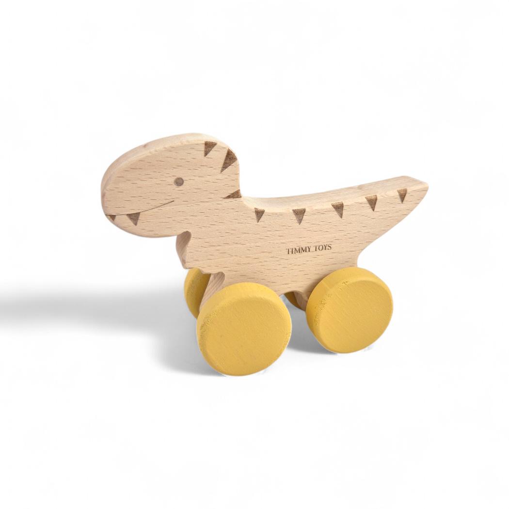 T-Rex Dinosaur Wheely Wooden Toy