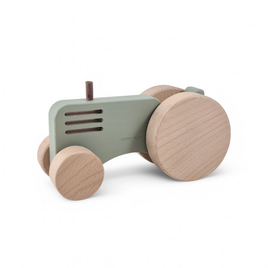 Vintage Farm Tractor Wooden Toy