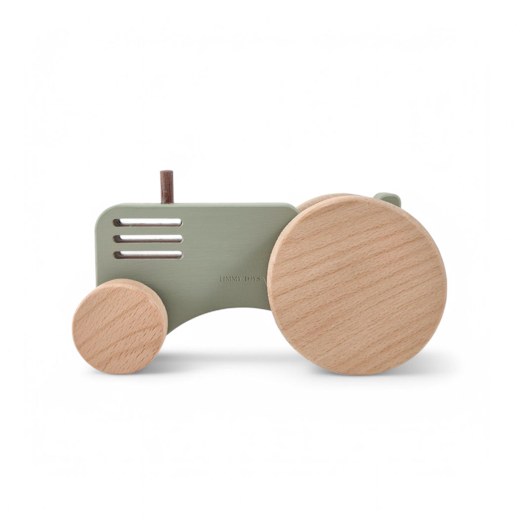 Vintage Farm Tractor Wooden Toy