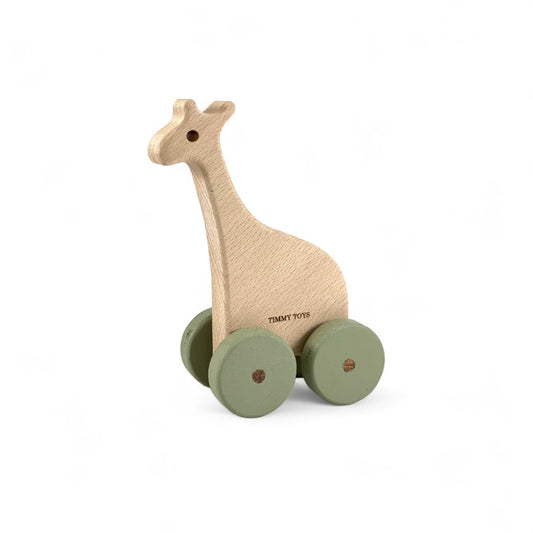 Giraffe Wheely Wooden Toy