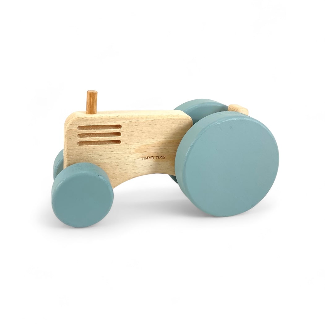 Vintage Farm Tractor Wooden Toy