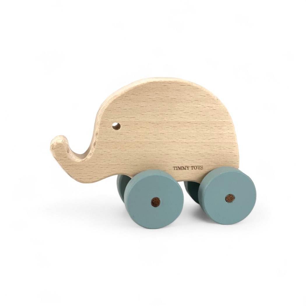 Elephant Wheely Wooden Toy