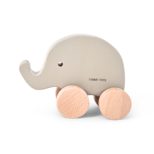 Elephant Wheely Wooden Toy