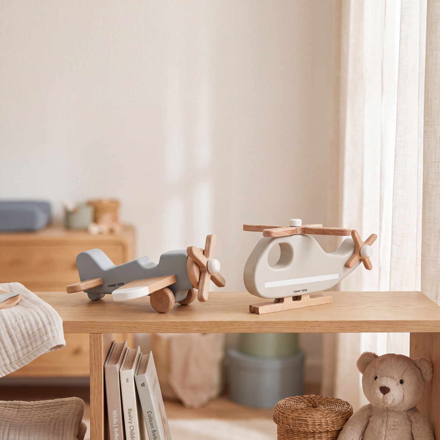 Wooden Helicopter Toy