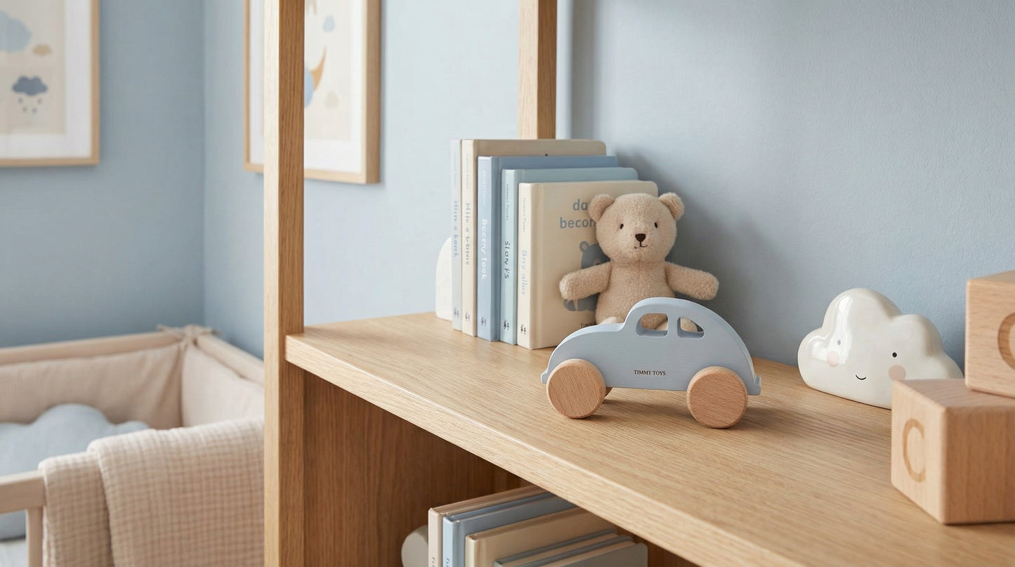 Classic Car Wooden Push Car - Beetle