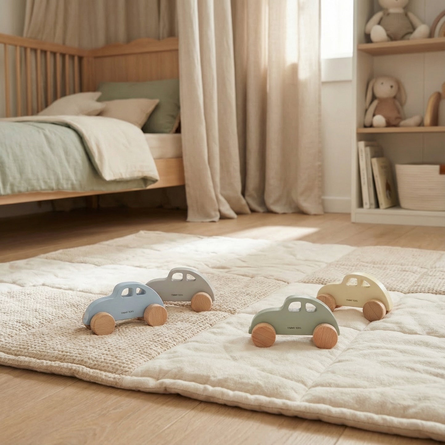 Classic Car Wooden Push Car - Beetle